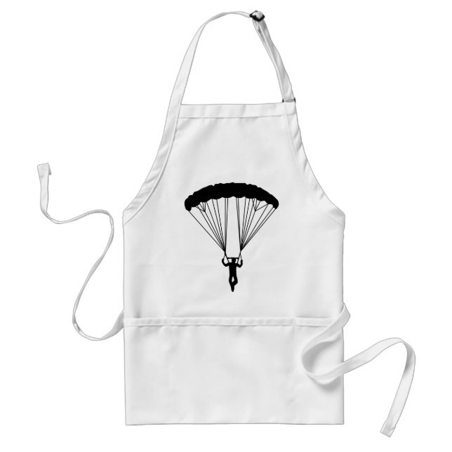Skydiver Silhouette Schürze (Vorne)