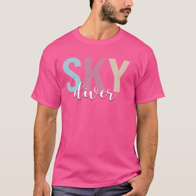 Skydiver Sky Diving Skydive Parachuting T-Shirt (Vorderseite)