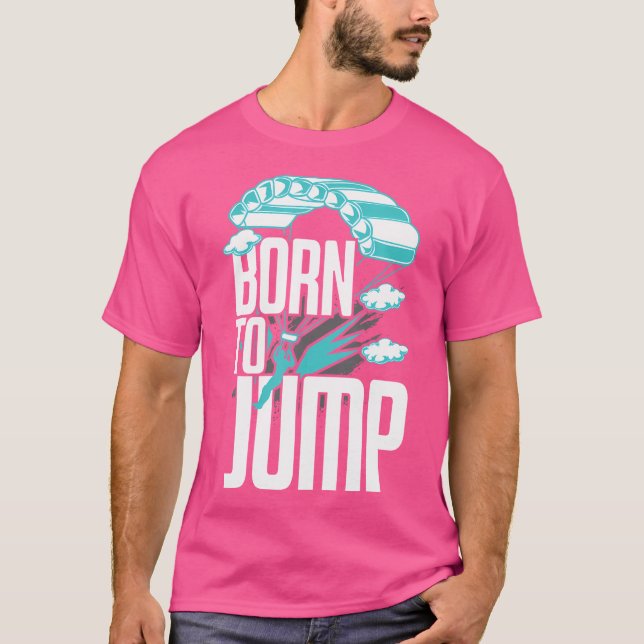 Skydiver Skydive Jumping Parachute Base Jump Skydi T-Shirt (Vorderseite)