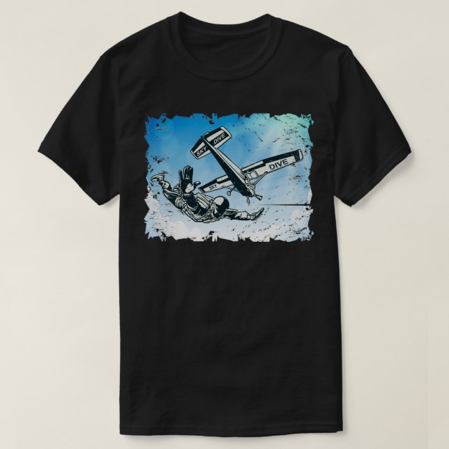 Skydiver Skydive Skydiving T-Shirt (Design vorne)