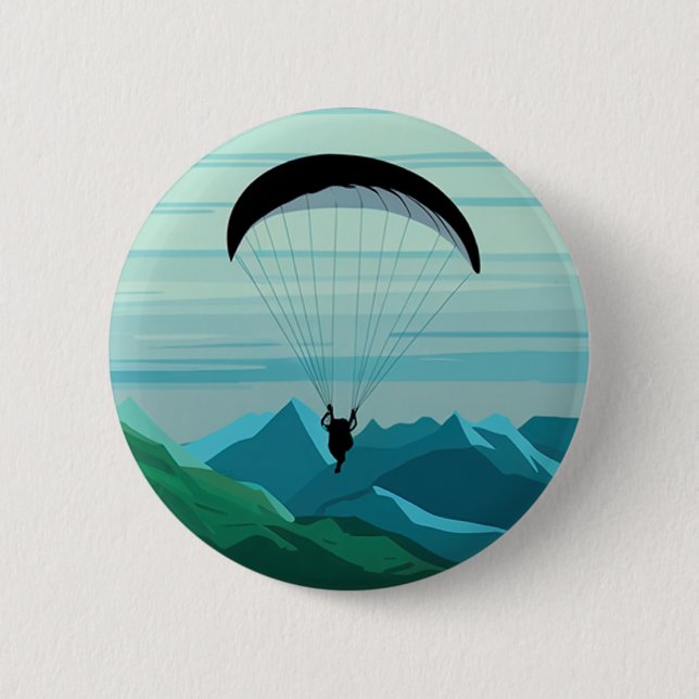 Skydiver Skydiver Fallschirmspringen Skydive-Gesch Button (Vorderseite)