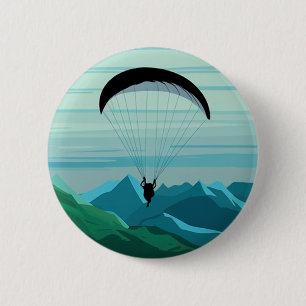 Skydiver Skydiver Fallschirmspringen Skydive-Gesch Button