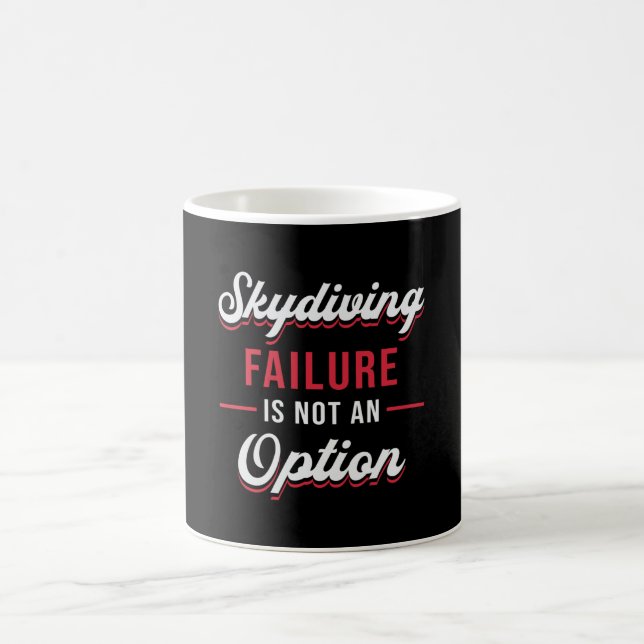 Skydiver Skydiving Failure ist keine Option Funny Kaffeetasse (Mittel)