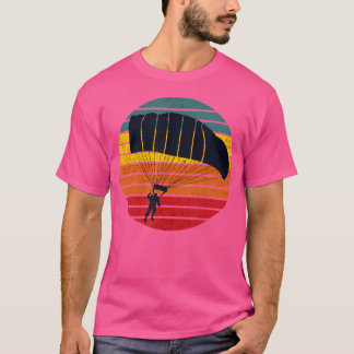 Skydiver Sunset Parachute Skydiving Parachuting T-Shirt