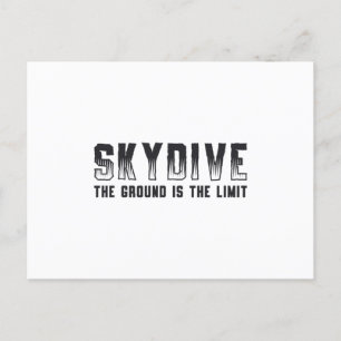 Skydiver, wenn du nicht springst, wirst du nie Coo Postkarte