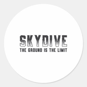 Skydiver, wenn du nicht springst, wirst du nie Coo Runder Aufkleber