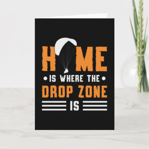Skydiver Zuhause ist der Ort, an dem die Drop Zone Karte
