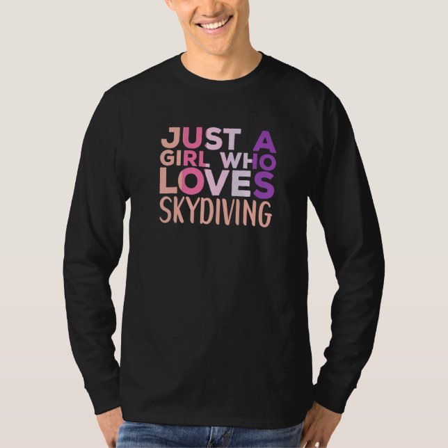 Skydiving Apparel Parachute Skydiver for Women   T-Shirt (Vorderseite)