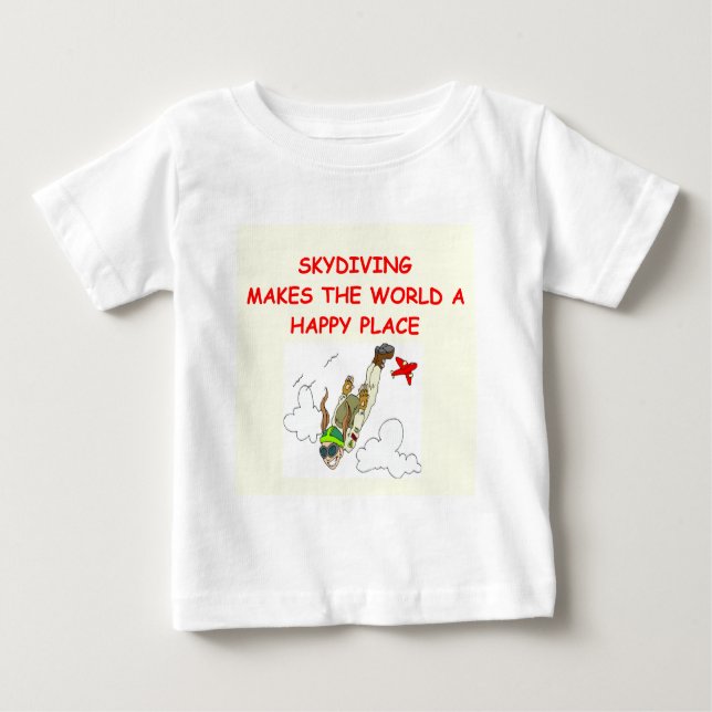 Skydiving Baby T-shirt (Vorderseite)