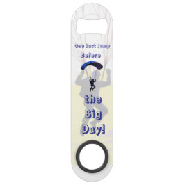 Skydiving Bachelor Party Funny Adventure Theme Speed Flaschenöffner