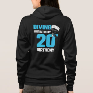 Skydiving Birthday - 20. - Erstes Skydiving Hoodie