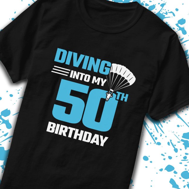 Skydiving Birthday - 50. - Erstes Skydiving T-Shirt (Von Creator hochgeladen)