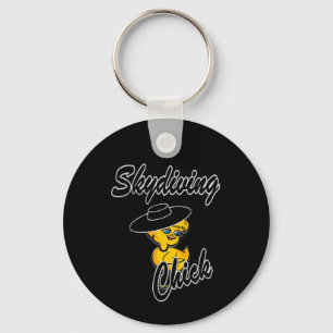 Skydiving Chick #4 Schlüsselanhänger