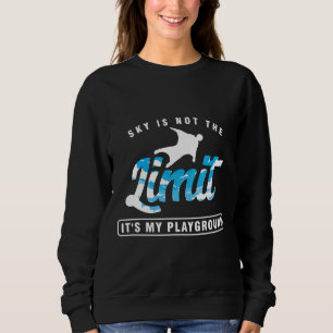 Skydiving Der Himmel ist nicht die Grenze Wingsuit Sweatshirt