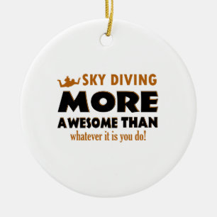 Skydiving Entwürfe Keramikornament