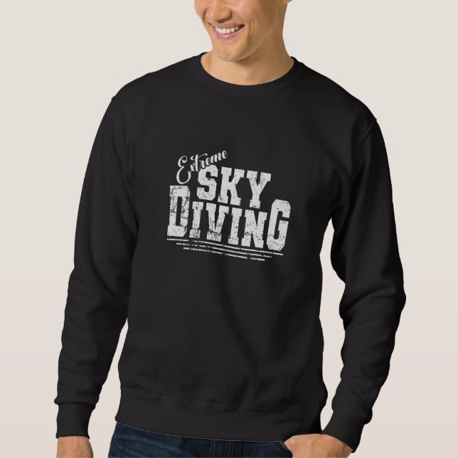 Skydiving Extreme Sky Diving Premium Sweatshirt (Vorderseite)