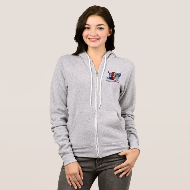 Skydiving-Feel Freedom Above Clouds | Women F-zip Hoodie (Vorne ganz)