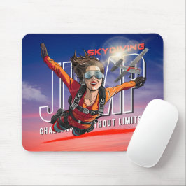  Skydiving-Feel Freedom Above Clouds | (Women) Mousepad