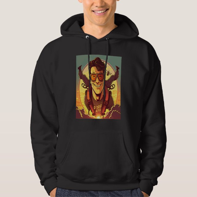 Skydiving Instructor Sunset Skydiving Dad  1 Hoodie (Vorderseite)