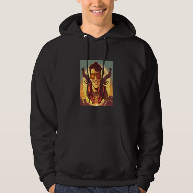 Skydiving Instructor Sunset Skydiving Dad  1 Hoodie (Vorderseite)