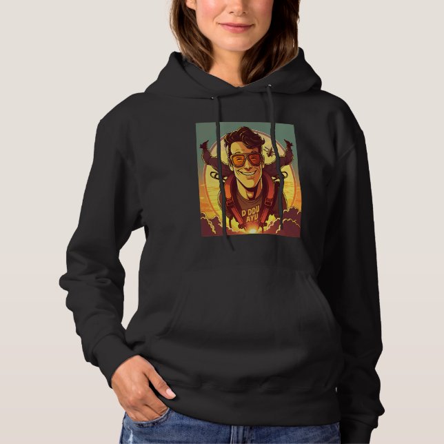 Skydiving Instructor Sunset Skydiving Dad  1 Hoodie (Vorderseite)