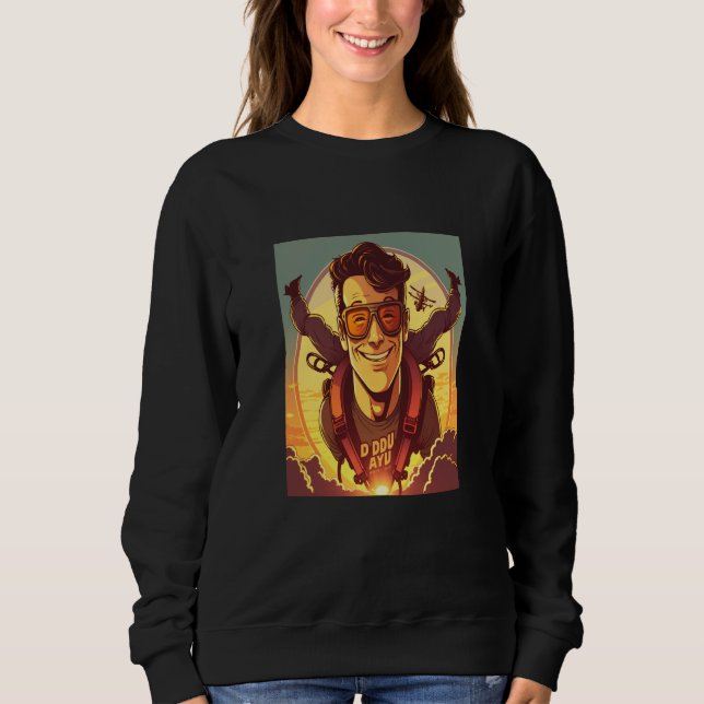 Skydiving Instructor Sunset Skydiving Dad  1 Sweatshirt (Vorderseite)