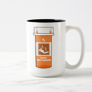 Skydiving ist meine Droge Zweifarbige Tasse