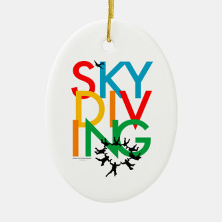 Skydiving Keramikornament