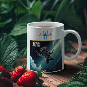 Skydiving Leap of Faith Kaffeetasse