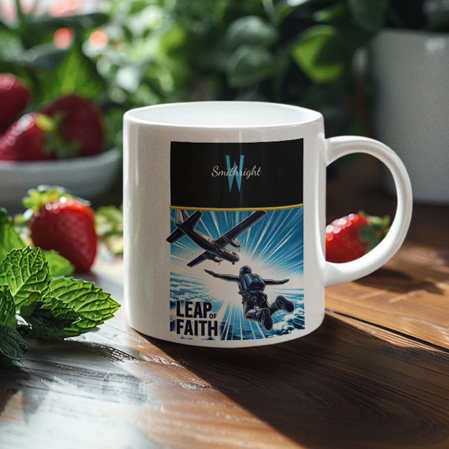 Skydiving Leap of Faith Kaffeetasse (Von Creator hochgeladen)