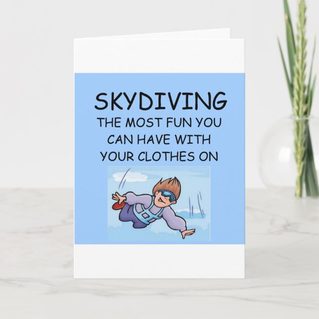 skydiving Liebe I Karte (Vorderseite)