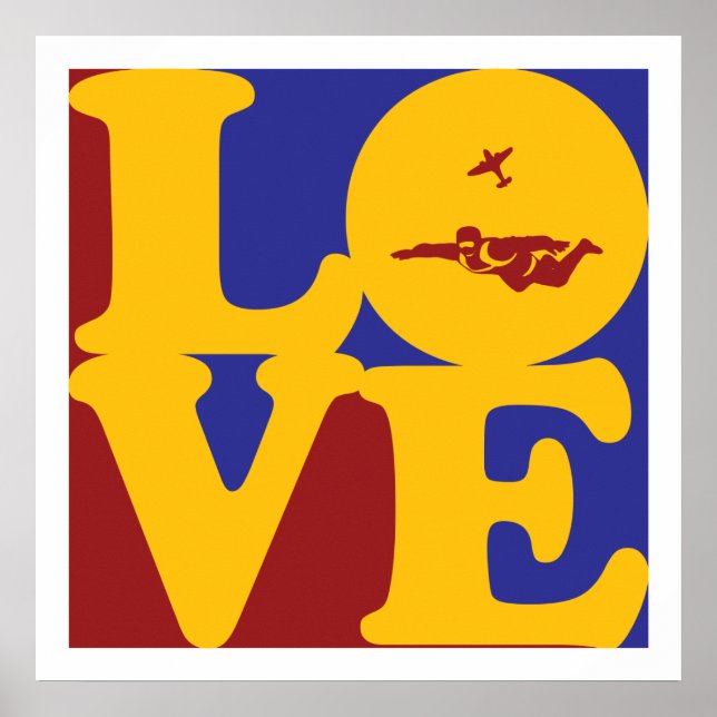 Skydiving Liebe Poster (Vorne)