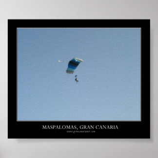 Skydiving Maspalomas, Gran Canaria Poster