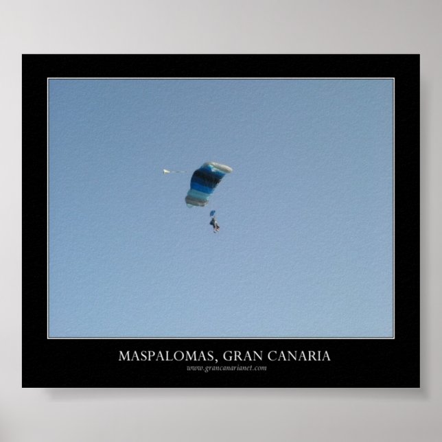 Skydiving Maspalomas, Gran Canaria Poster (Vorne)