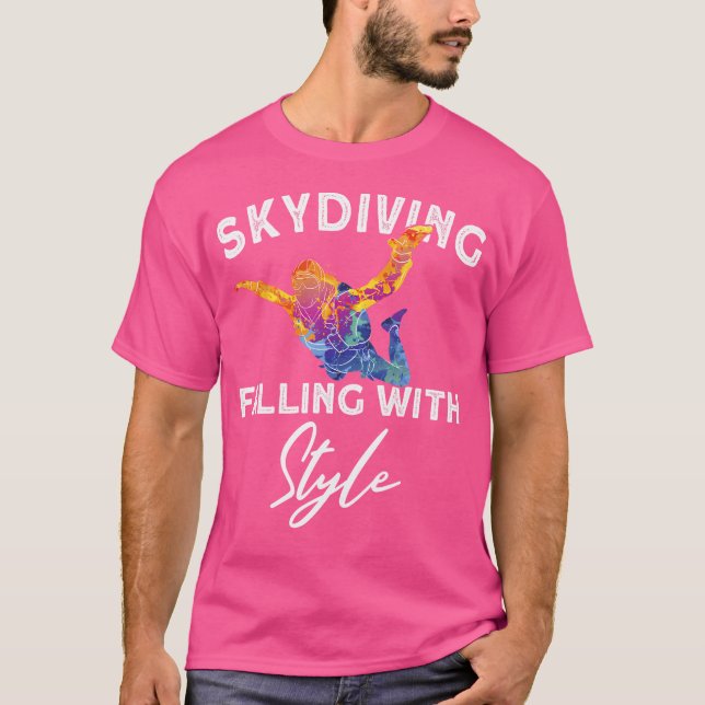 Skydiving - mit Style Skydiving T-Shirt (Vorderseite)