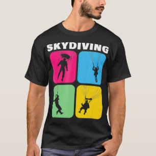 Skydiving Parachuting Skydiver Abenteuer Funny Gif T-Shirt