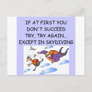 SKYDIVING POSTKARTE