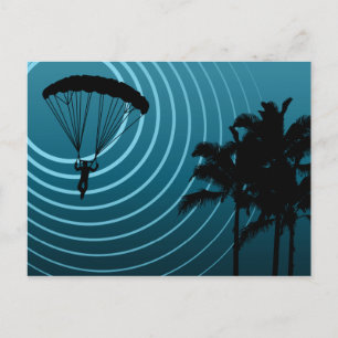 Skydiving Postkarte