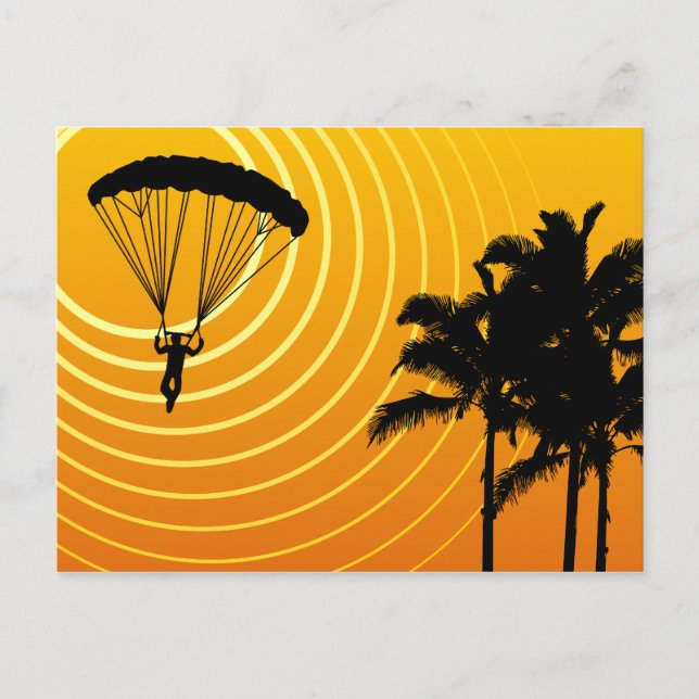 Skydiving Postkarte (Vorderseite)