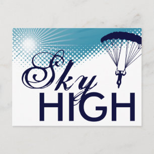 Skydiving Postkarte