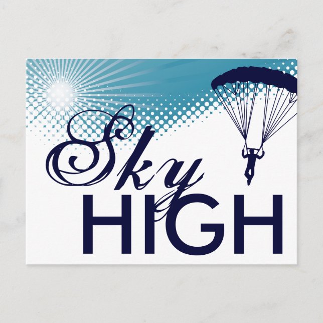 Skydiving Postkarte (Vorderseite)