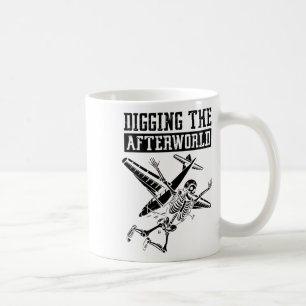 Skydiving Skelett Surfen - Fallschirmspringen Himm Kaffeetasse