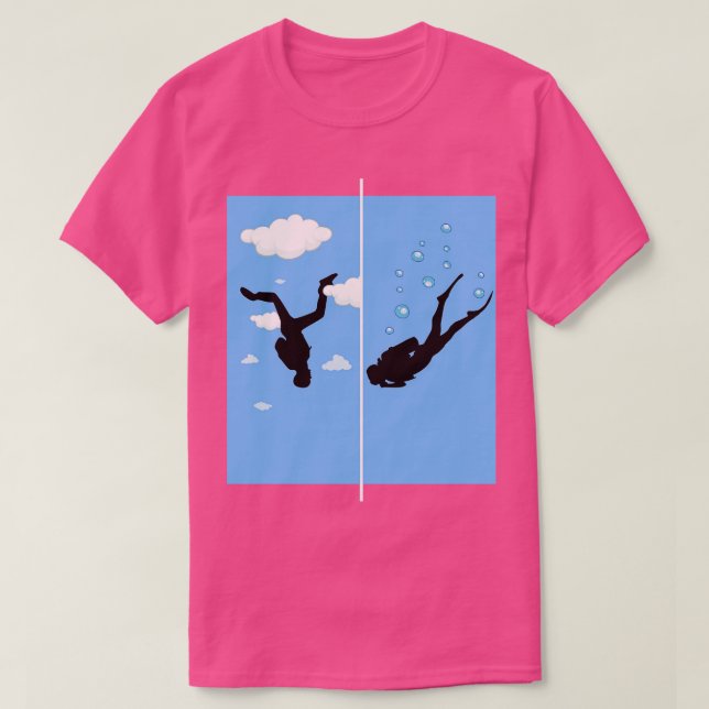Skydiving Skydive extrem Sport 3 T-Shirt (Design vorne)