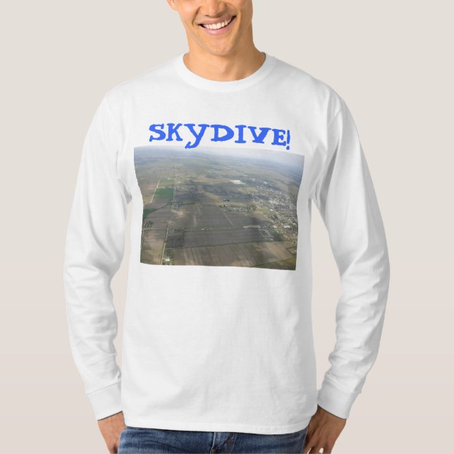 skydiving skydive Fallschirmerde T-Shirt (Vorderseite)
