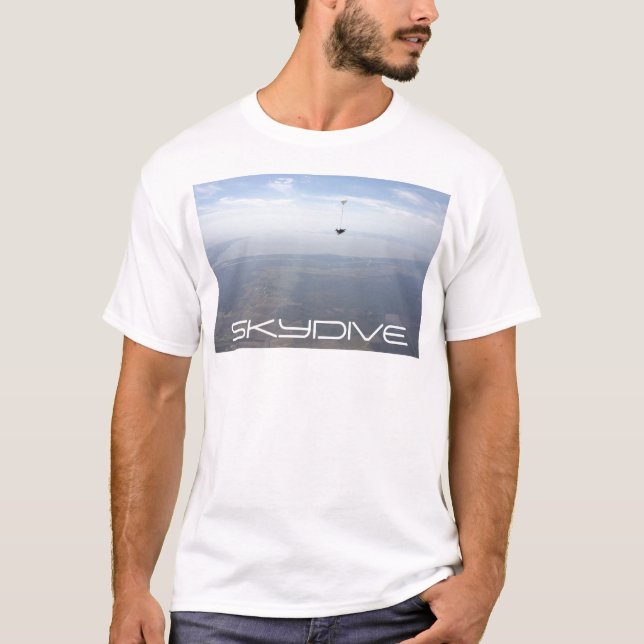 skydiving skydive Fallschirmwolken T-Shirt (Vorderseite)
