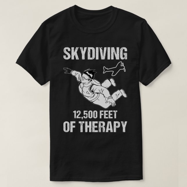 Skydiving Skydive Parachutist Wingsuit Sky Diving T-Shirt (Design vorne)