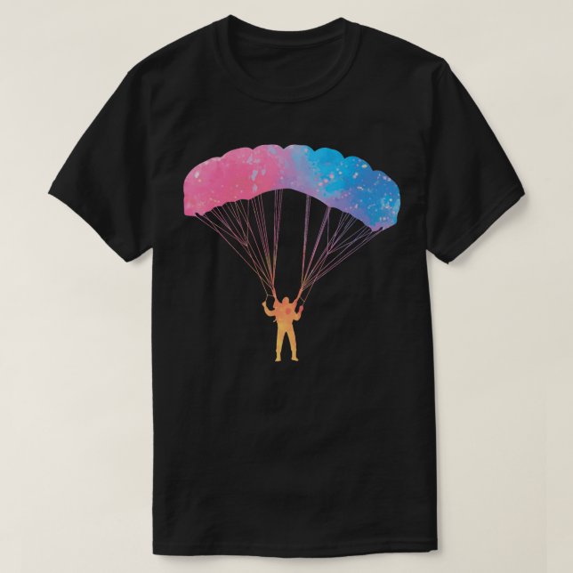 Skydiving Skydive Parachutist Wingsuit Sky Diving T-Shirt (Design vorne)