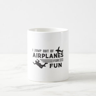 Skydiving Skydive Skydiver Jump Flugzeug Geschenk Kaffeetasse