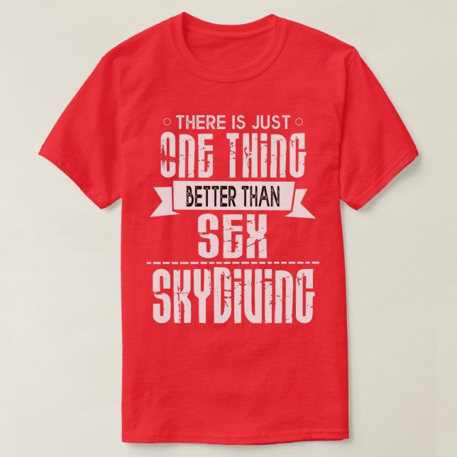 Skydiving Skyjumping Fallschirm Skydiver Skydive T-Shirt (Design vorne)
