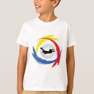 Skydiving Tricolor Emblem T-Shirt